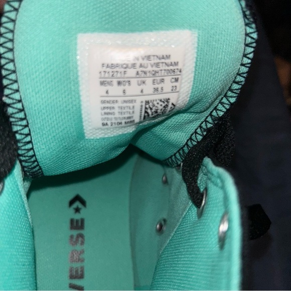 Converse Notebook Print Chuck Taylor All Star Hi Top Sneaker Shoes men 4 women 6 - Picture 7 of 7